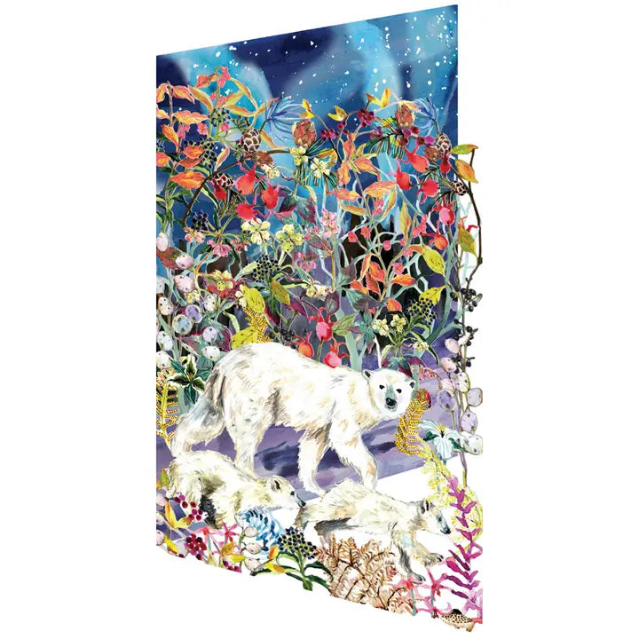 Aurora Bears Blank Laser-Cut Card