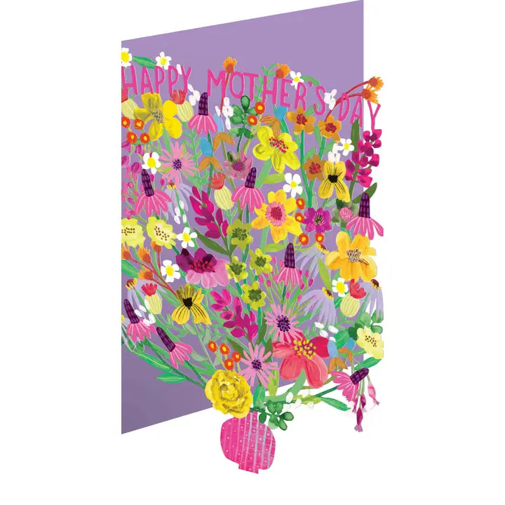Mother's Day Bouquet Lasercut Card