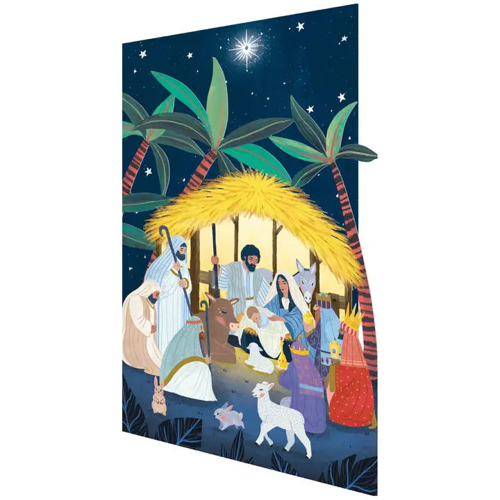 Nativity Laser-cut Christmas Card