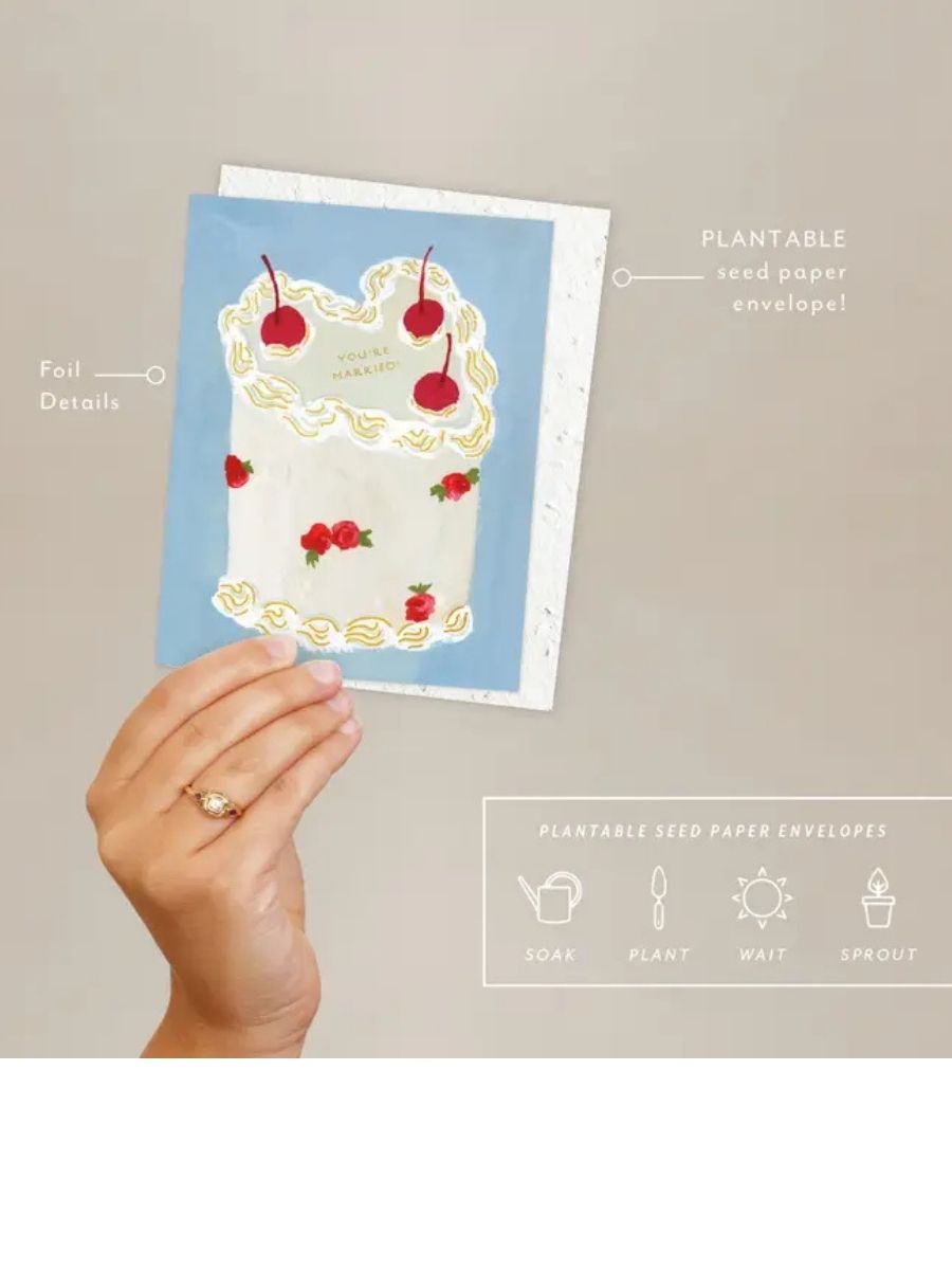 Heart You Cake - Seeded Wedding Card