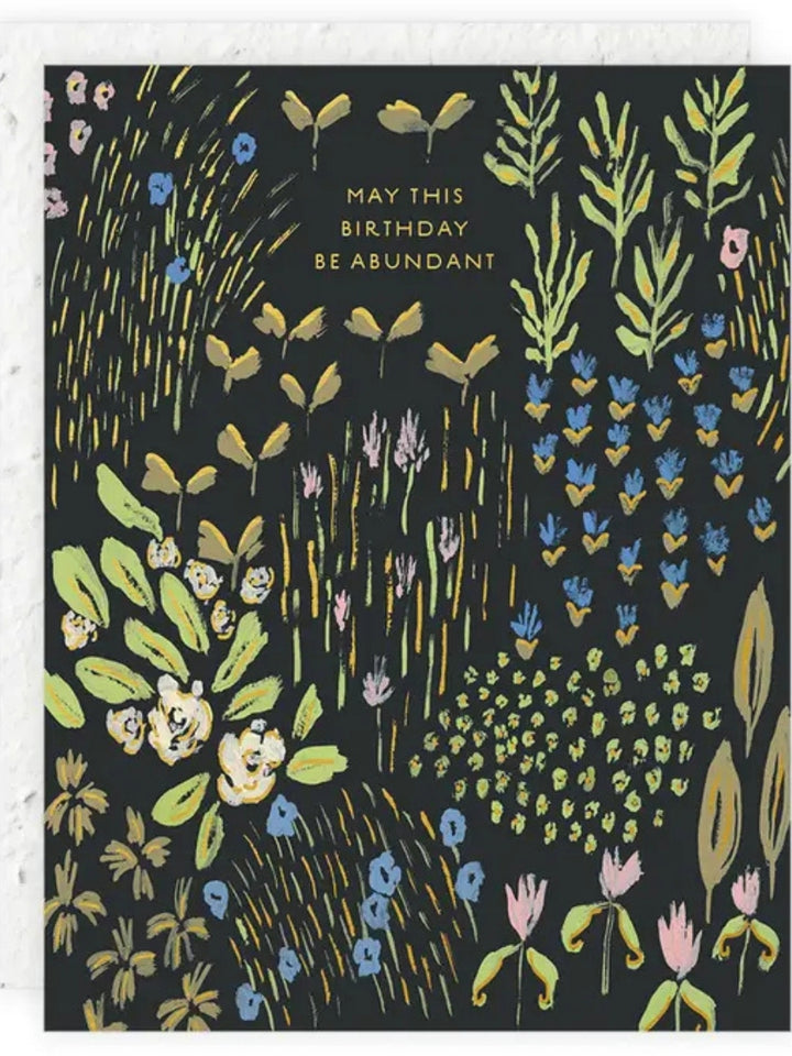 Abundance Garden - Seeded Birthday Card