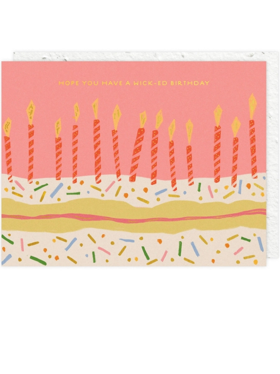 Candle Wishes- Seeded Birthday Card