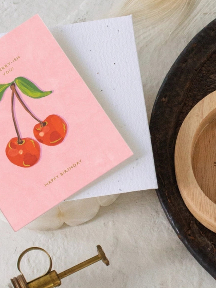 Sweetest Cherries - Seeded Birthday Card