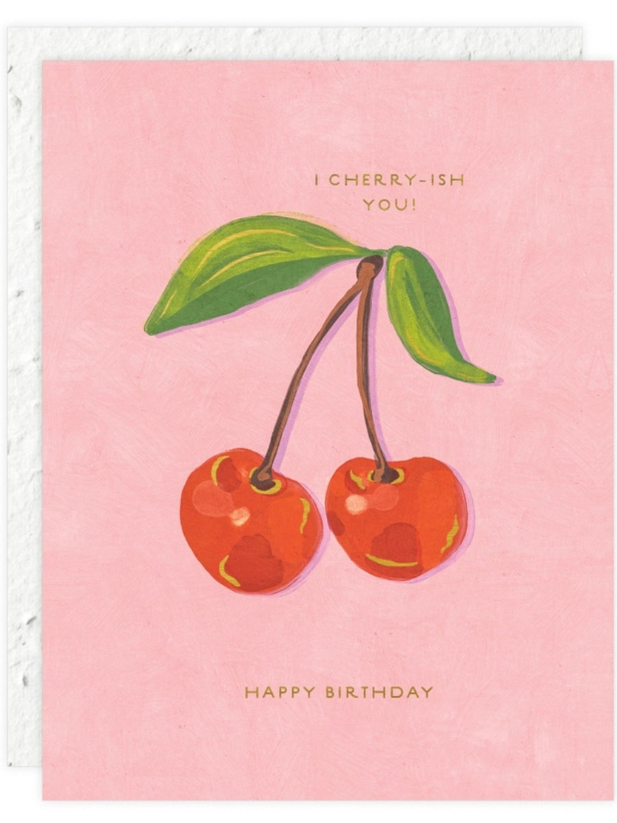 Sweetest Cherries - Seeded Birthday Card