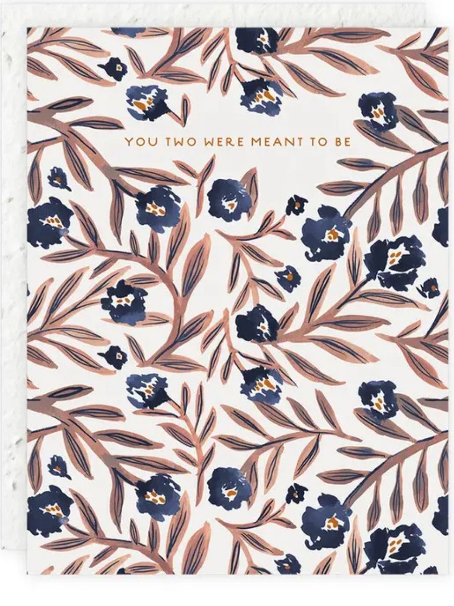 Meant To Be - Seeded Engagement  Wedding Card