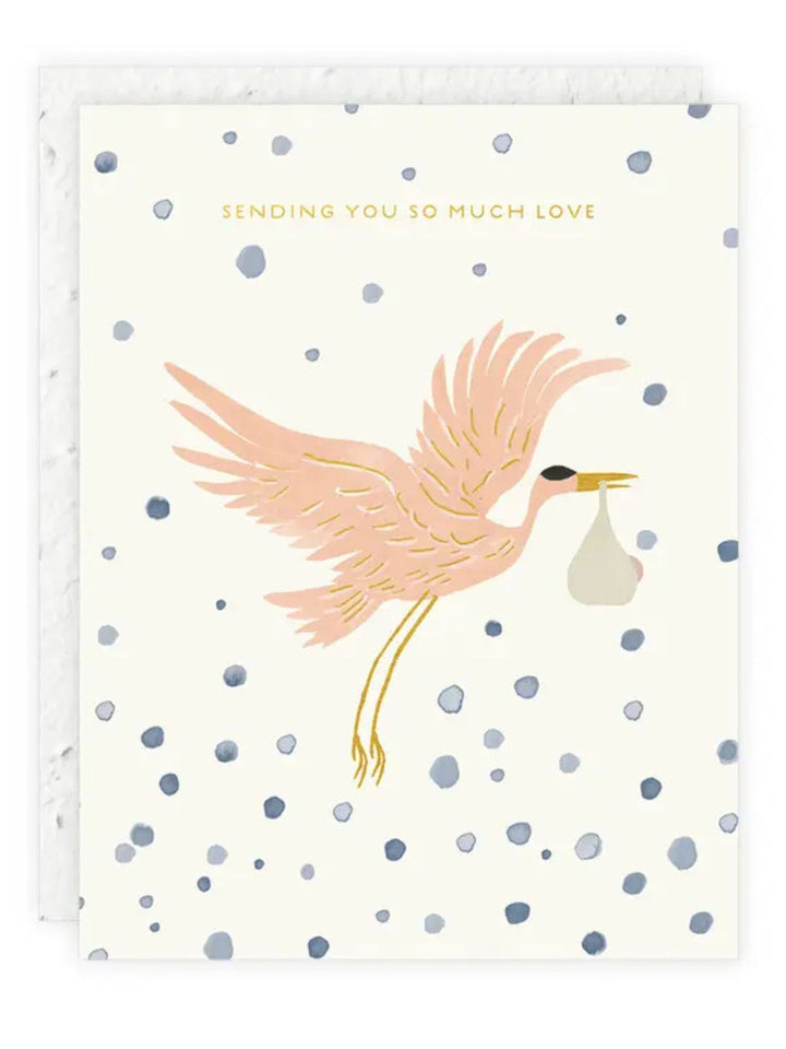 Sending You So Much Love - Seeded Baby Card