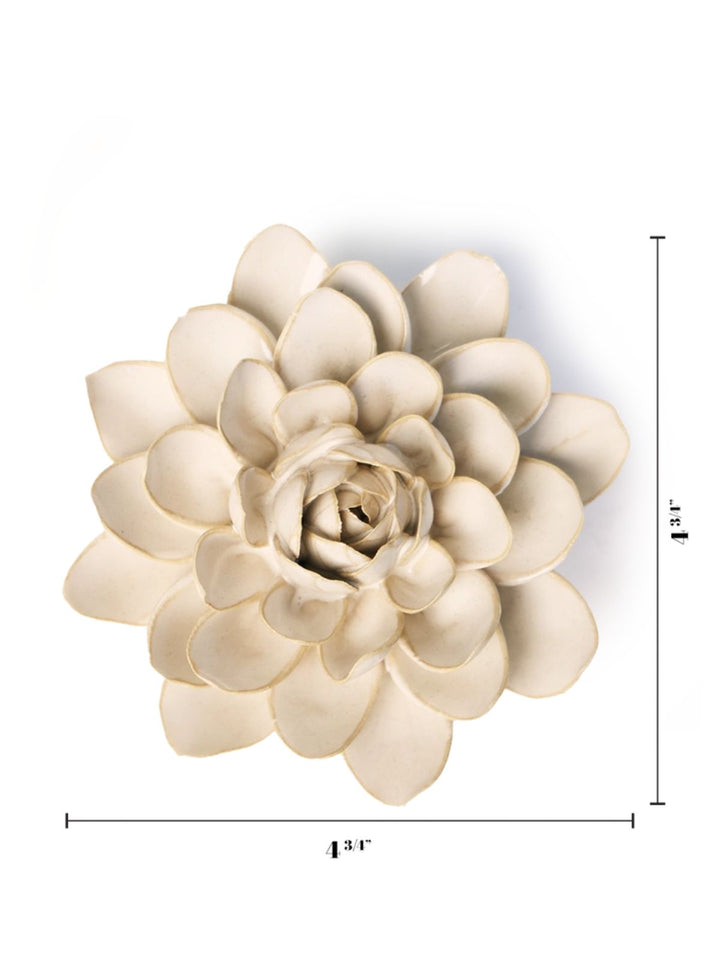Ceramic Flower Ivory Snowdrop