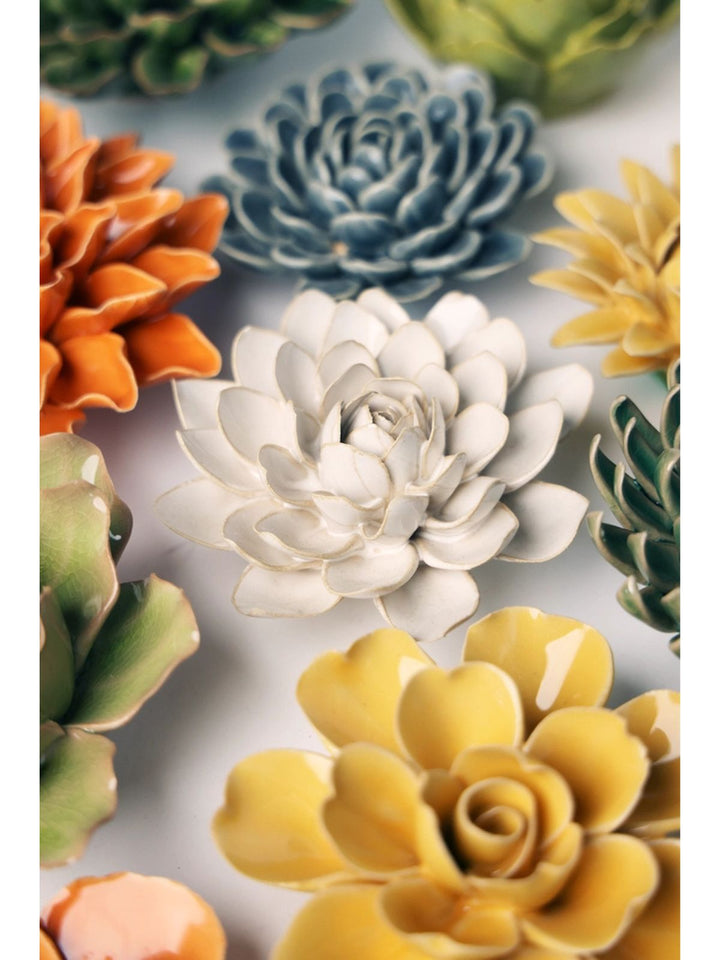 Ceramic Flower Ivory Snowdrop