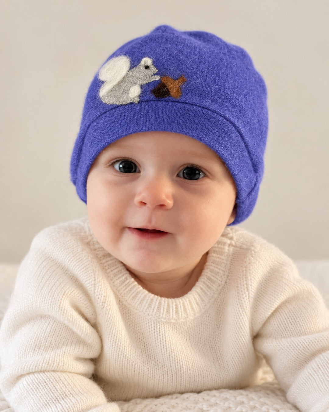 Squirrel Cashmere Hat - Baby