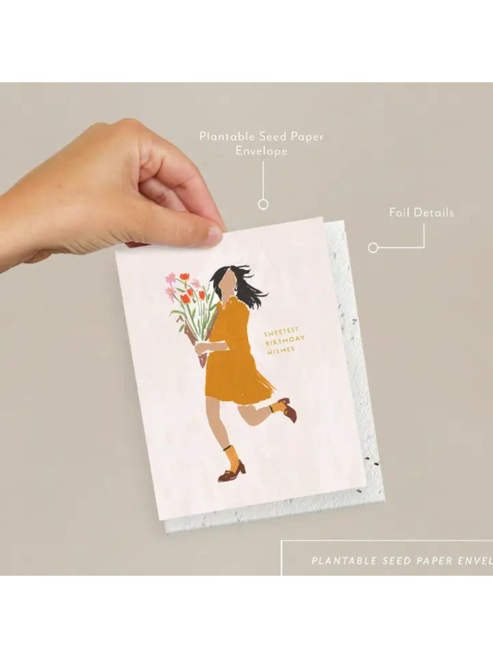 Sweet Wishes - Seeded Birthday Card