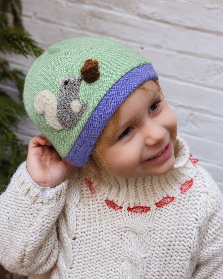 Squirrel Cashmere Hat - Toddler