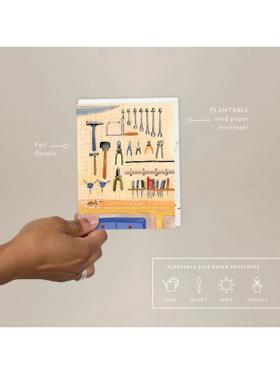 Dad's Tools - Seeded Father's Day Card