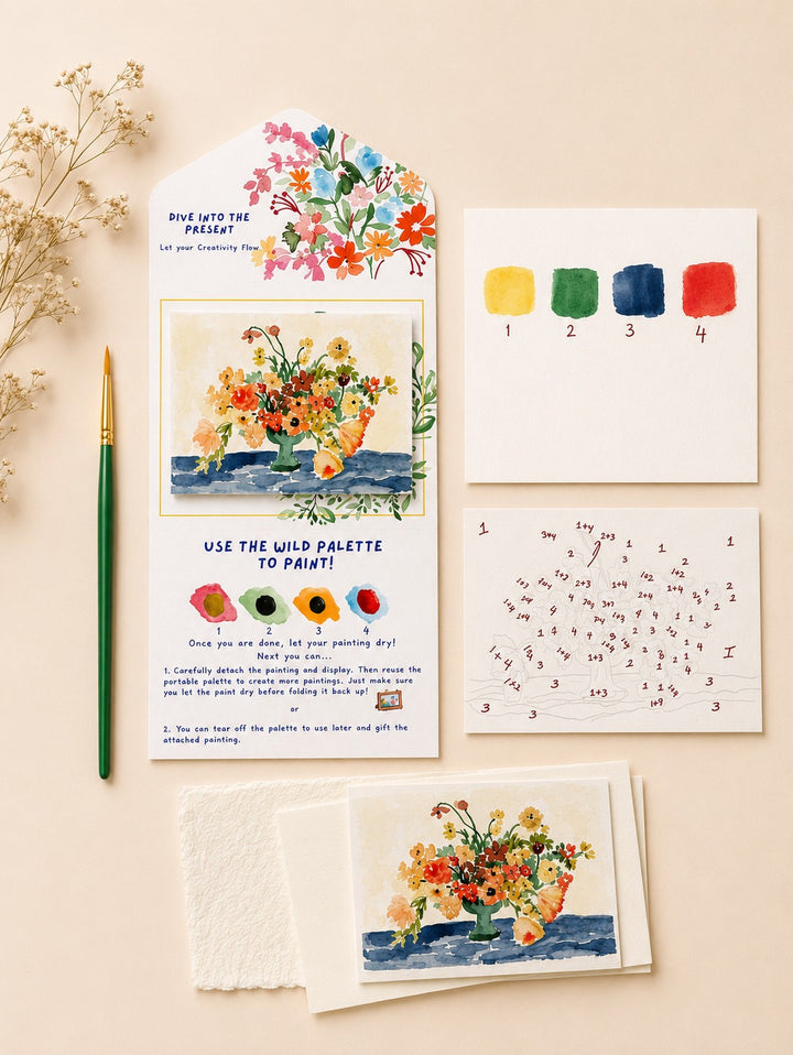 Dutch Flowers Watercolor Painting Kit