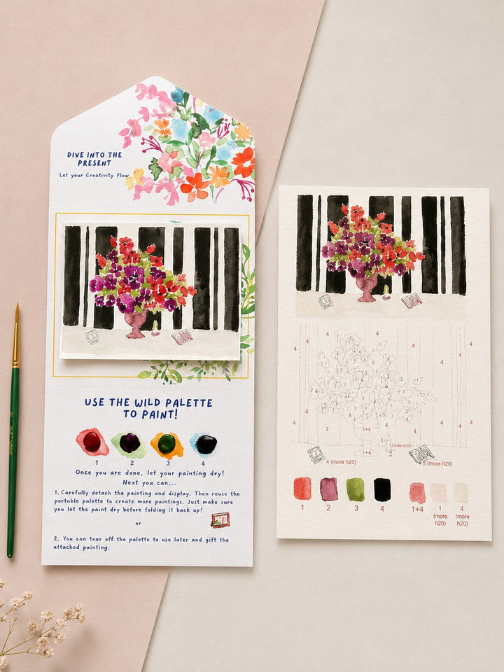 Moody Flowers Fall Watercolor Painting Kit