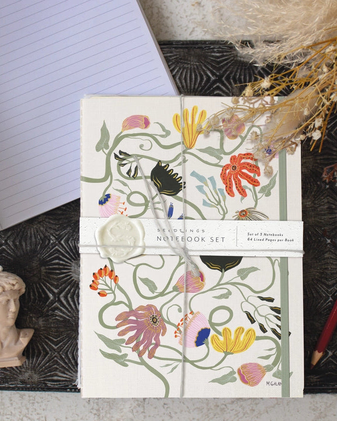 Wildly in Love Sewn Trio Notebook Set