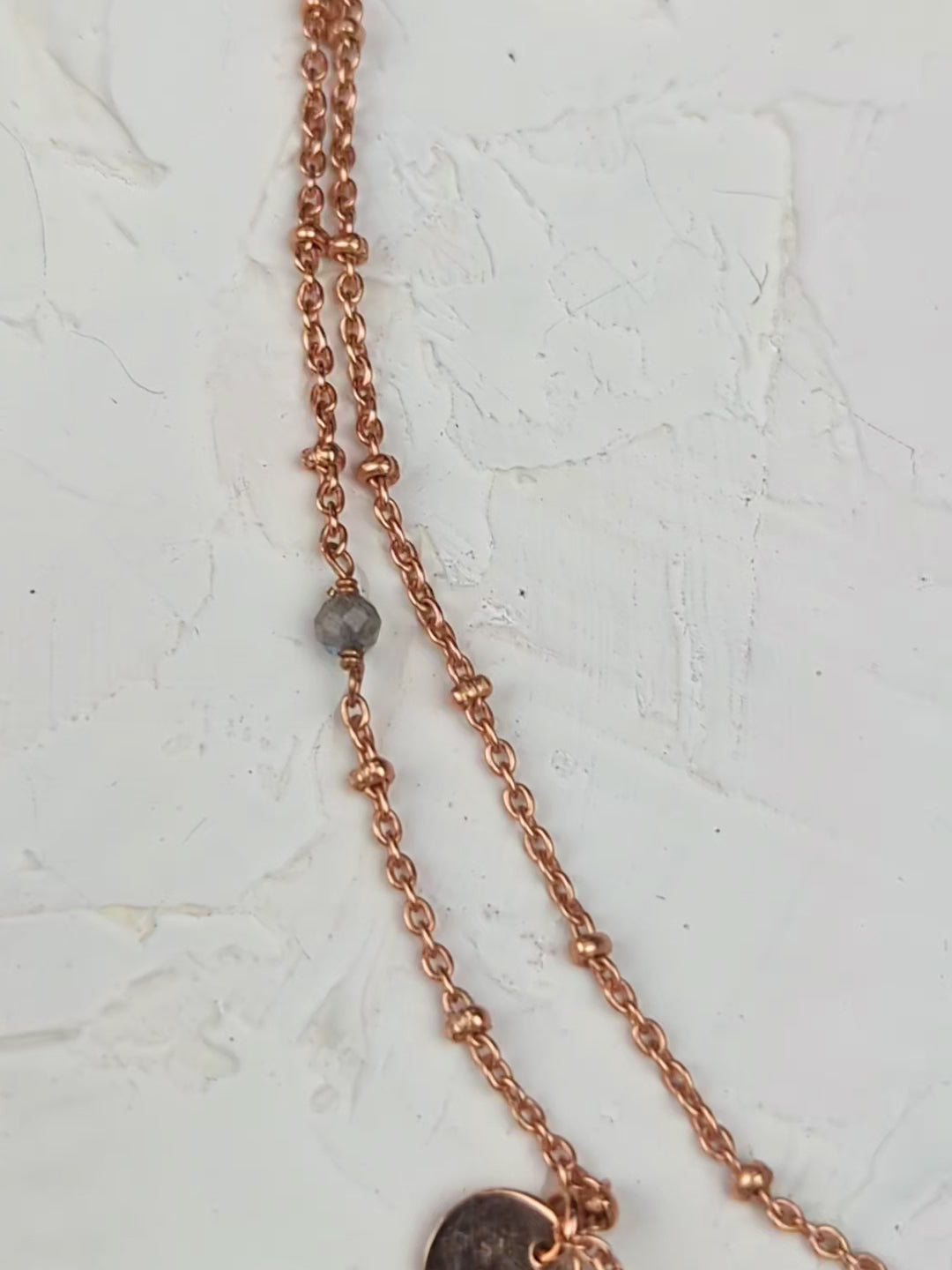 Dancing Rose Gold Necklace