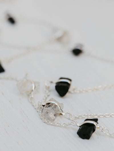 Crystal Points Chain Necklace - FINAL SALE