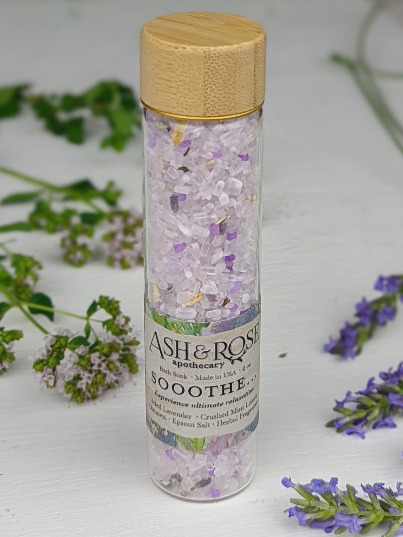 Sooothe Lavender Oatmeal Bath Soak Vial