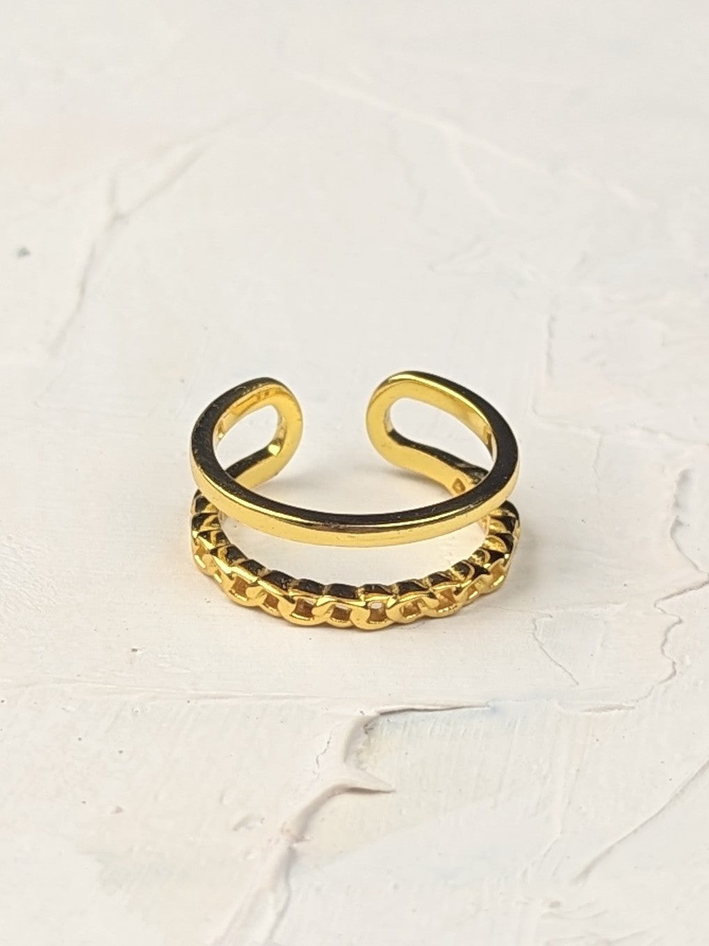 Parker Gold Chain Ring