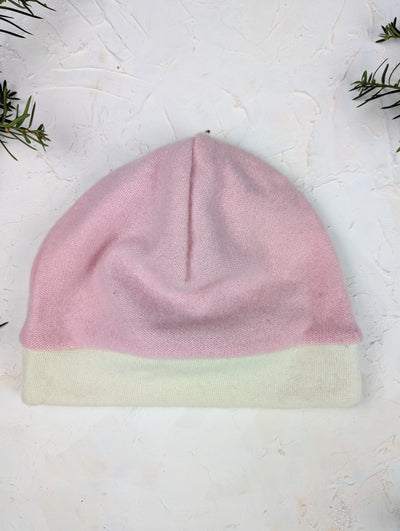 Adult Cashmere Two Color Hat