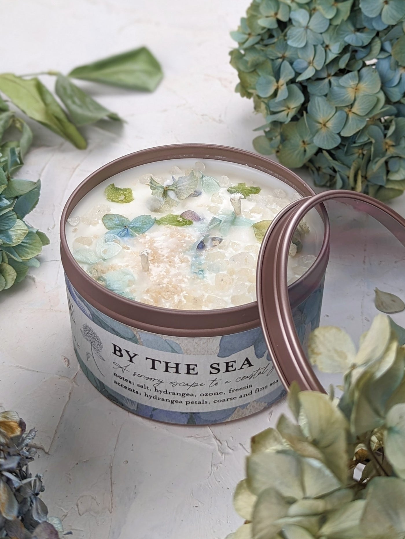 By the Sea - Hydrangea and Sea Salt Candle